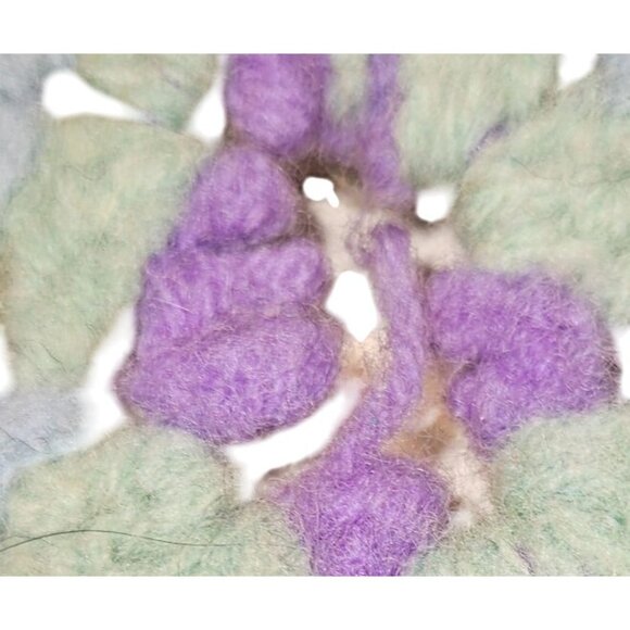 2 Vintage Granny Afgan Crochet Square Blanket Throw Multicolor 50"x32" Handmade - Picture 9 of 13